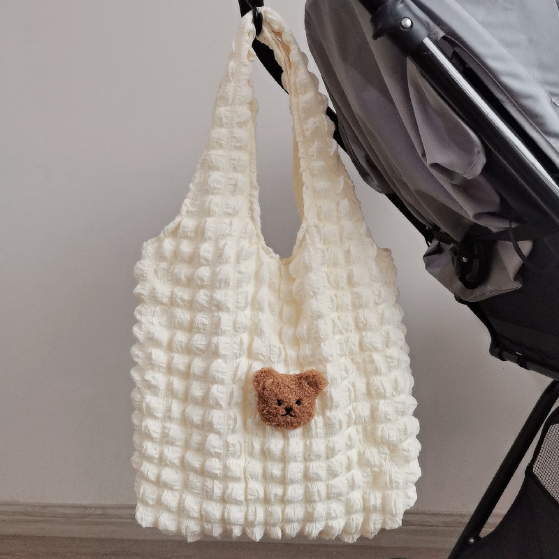 《1729》毛絨小熊泡泡手提肩背包