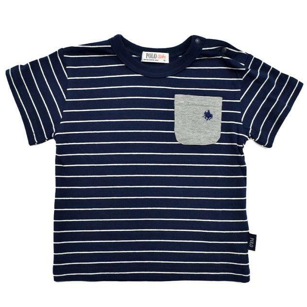 (現貨) 🇯🇵100%日本直送Polo Baby Tee間條短袖衫