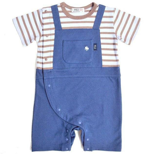 (現貨) 🇯🇵100%日本直送Polo Baby 連身假兩件吊帶褲