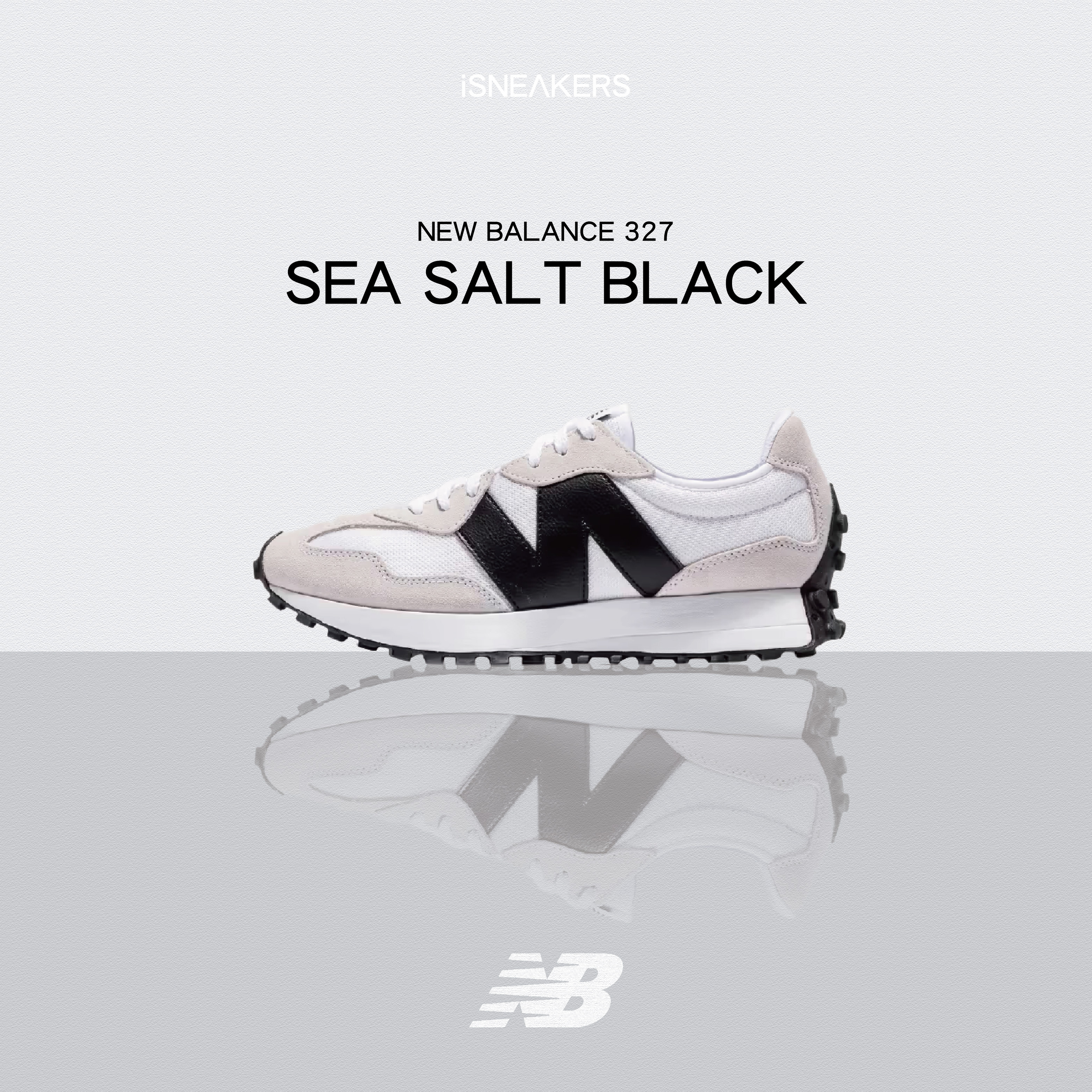 iSNEAKERS｜New Balance 327 "Sea Salt Black" 海鹽黑 MS327CWB