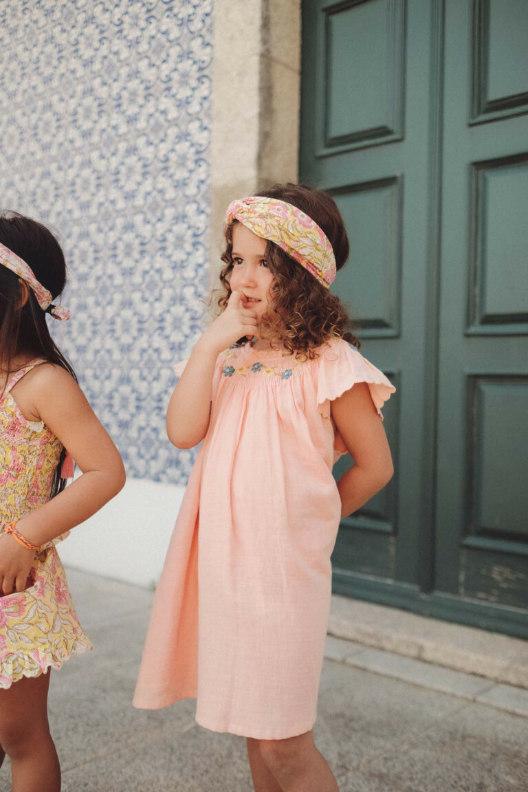 Louise Misha-Edith Dress經典刺繡洋裝(Coral)