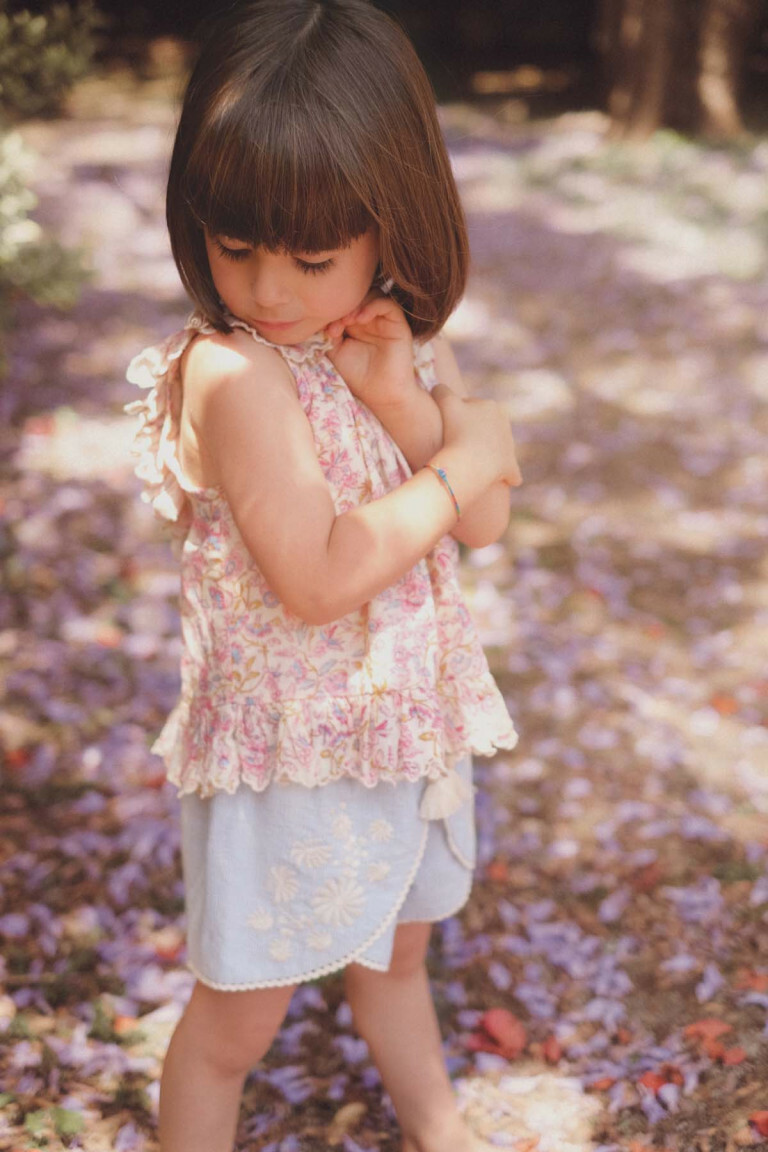 Louise Misha-Asya Shorts流蘇短褲(Blue Stripes)