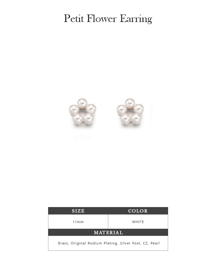 Vintage Hollywood Petit Flower Earring