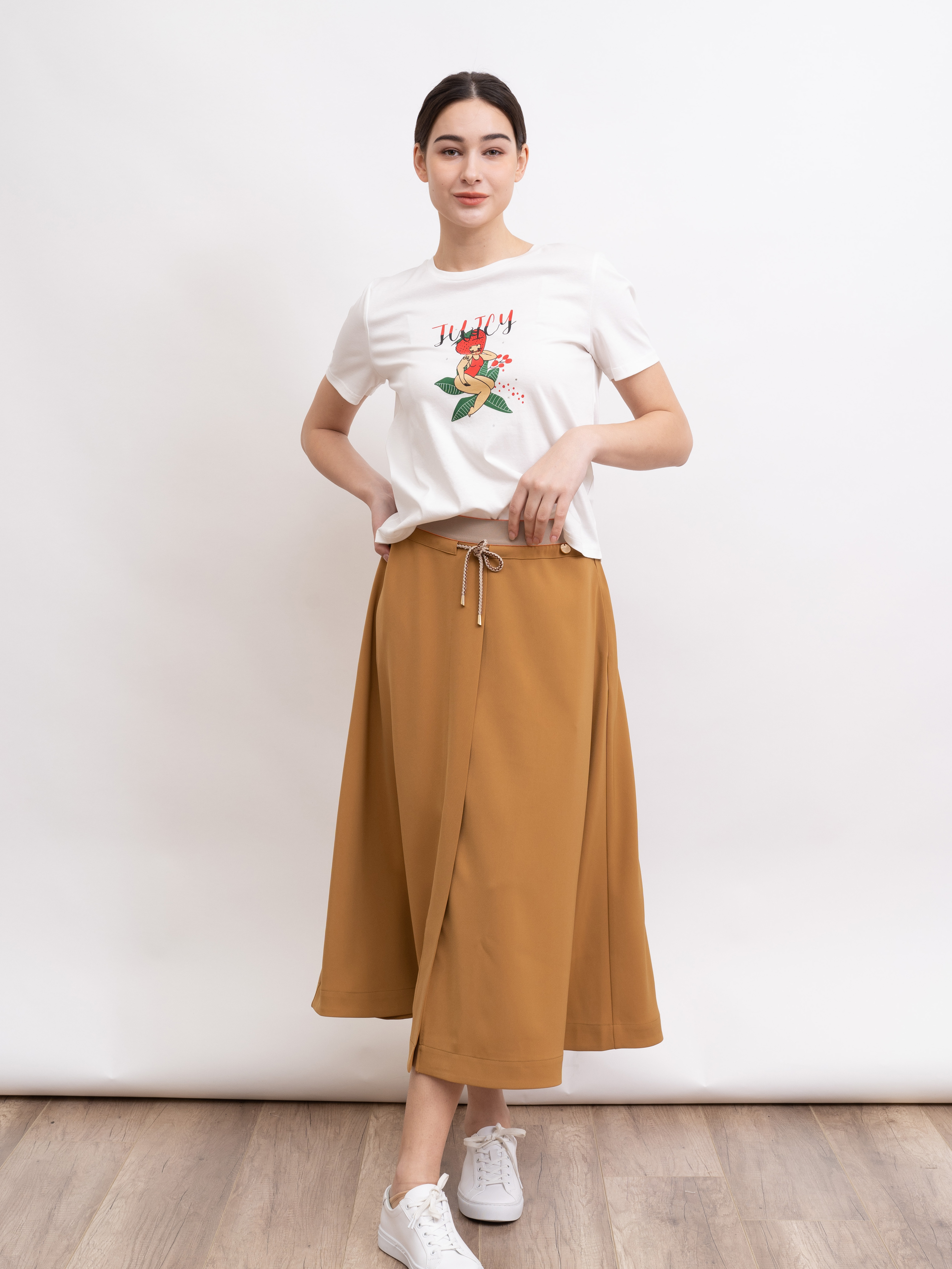 mi-tu 圖案短袖T恤