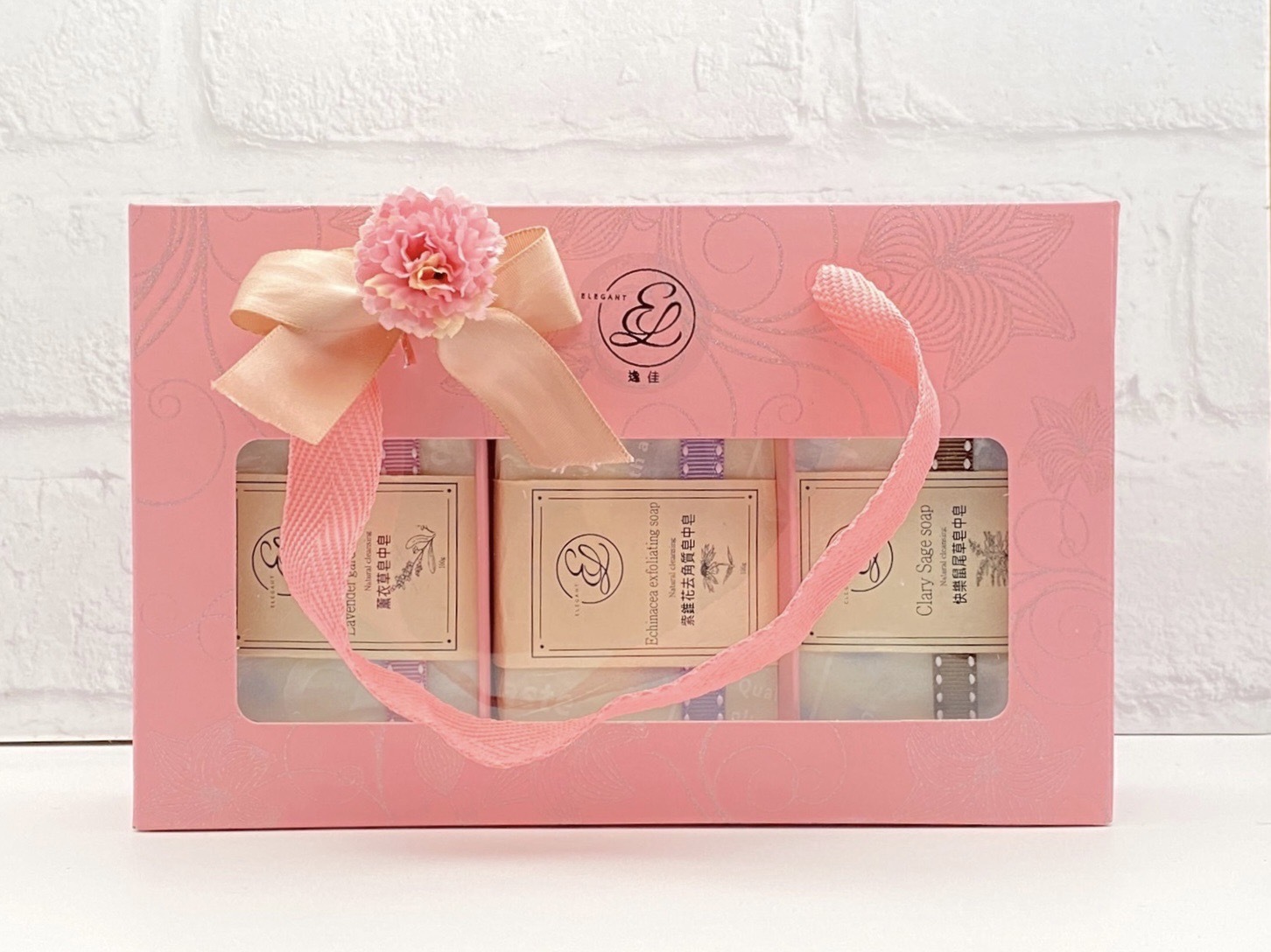 【鴻琴生活】紅粉佳人-逸佳手工皂中皂禮盒