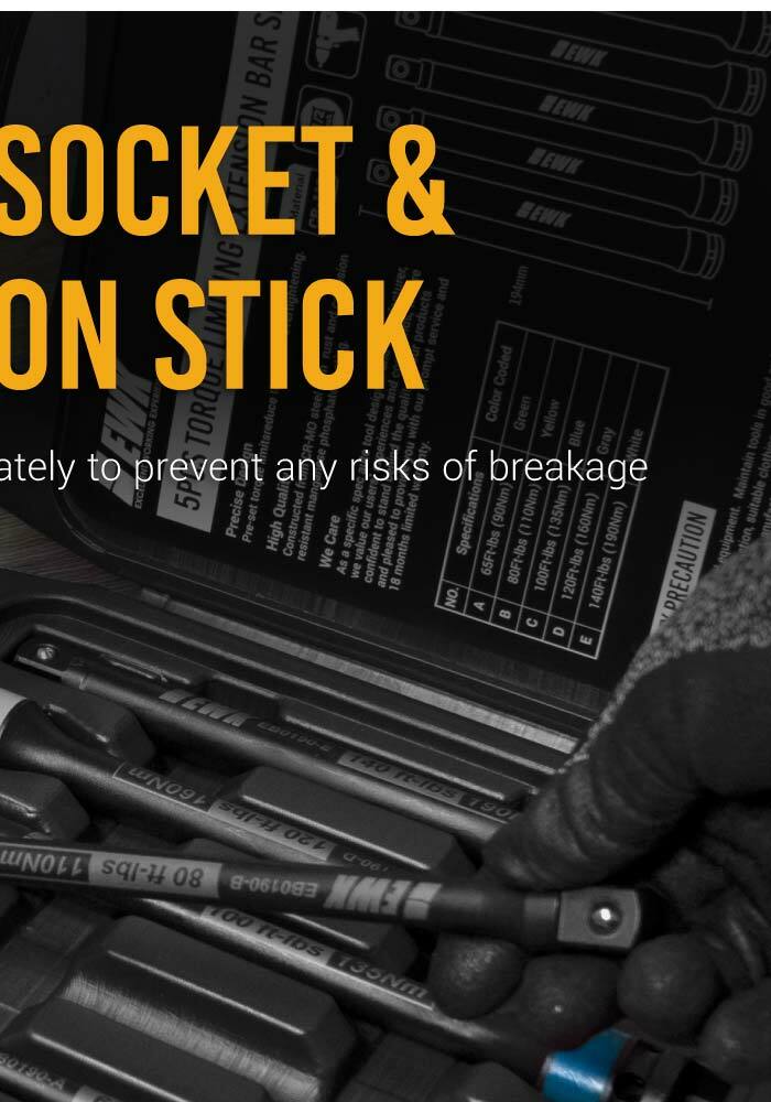 lug nut sockets & extension stick