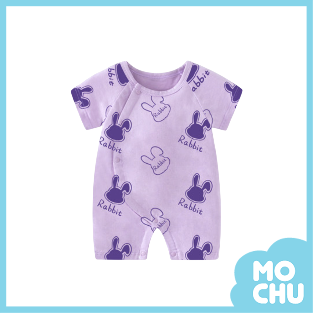 對比色兔兔頭短袖連身衣(三色)