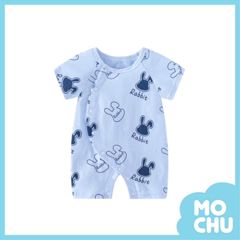 對比色兔兔頭短袖連身衣(三色)
