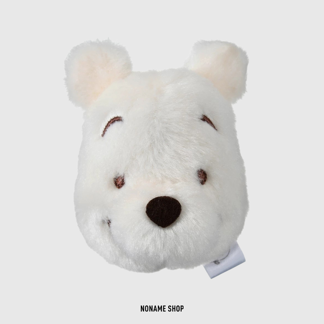 DISNEY 迪士尼 White Pooh 手機支架 絨毛 小熊維尼 白 (日本限定)