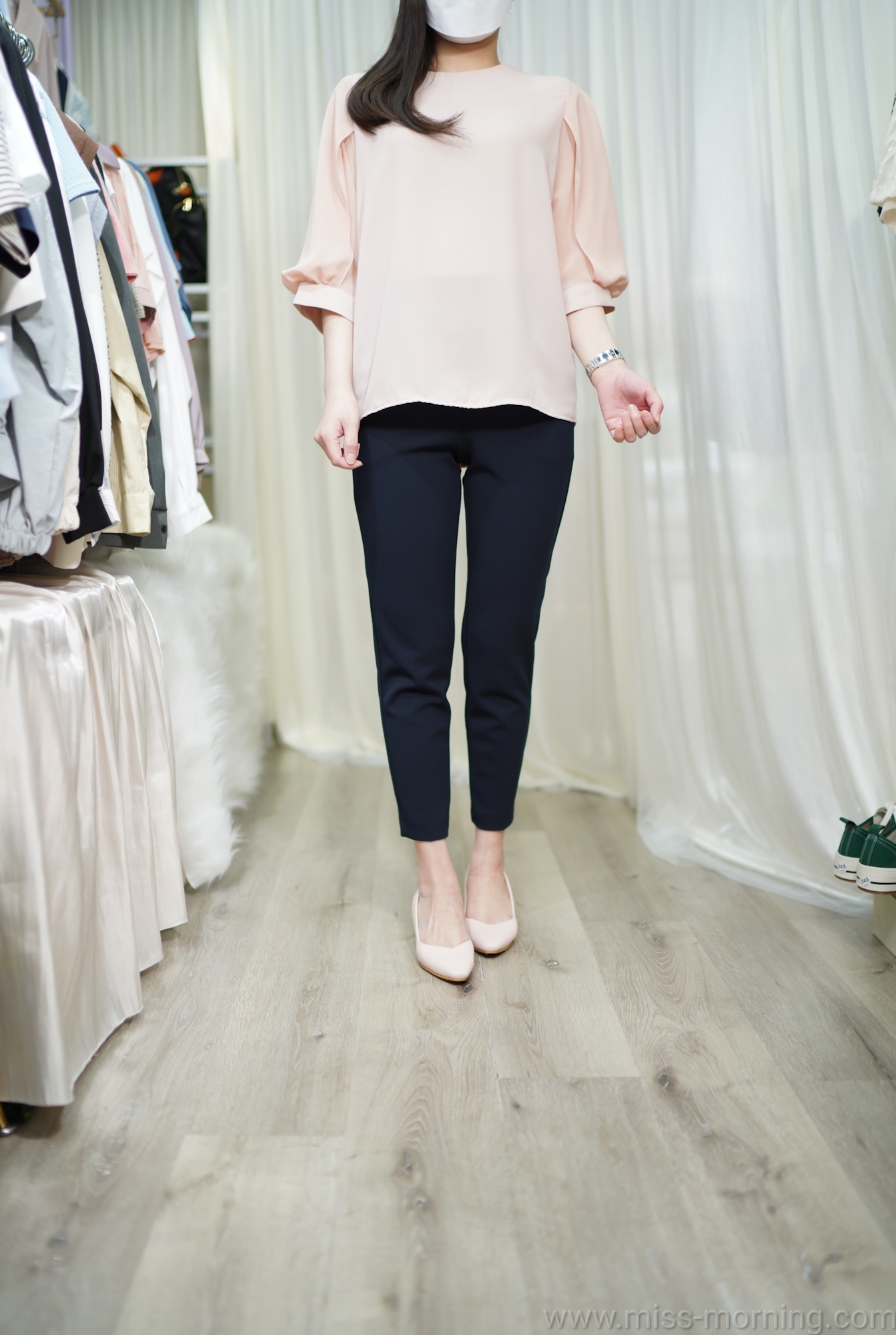 雙層袖款上衣(13044)