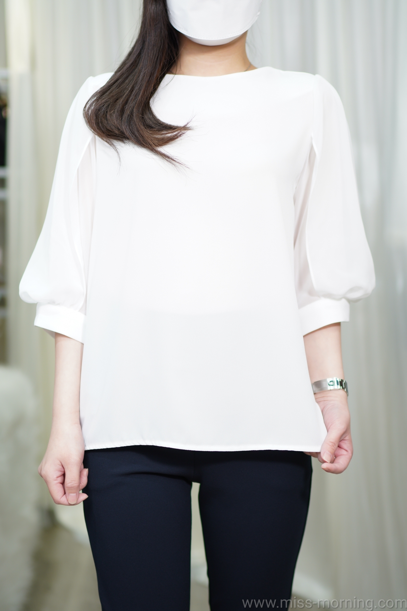 雙層袖款上衣(13044)