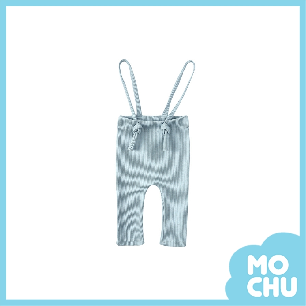 坑條寬鬆高腰吊帶褲(三色)