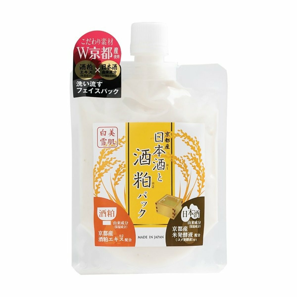 日本 - 白雪美肌酒粕面膜 170g (平行進口)