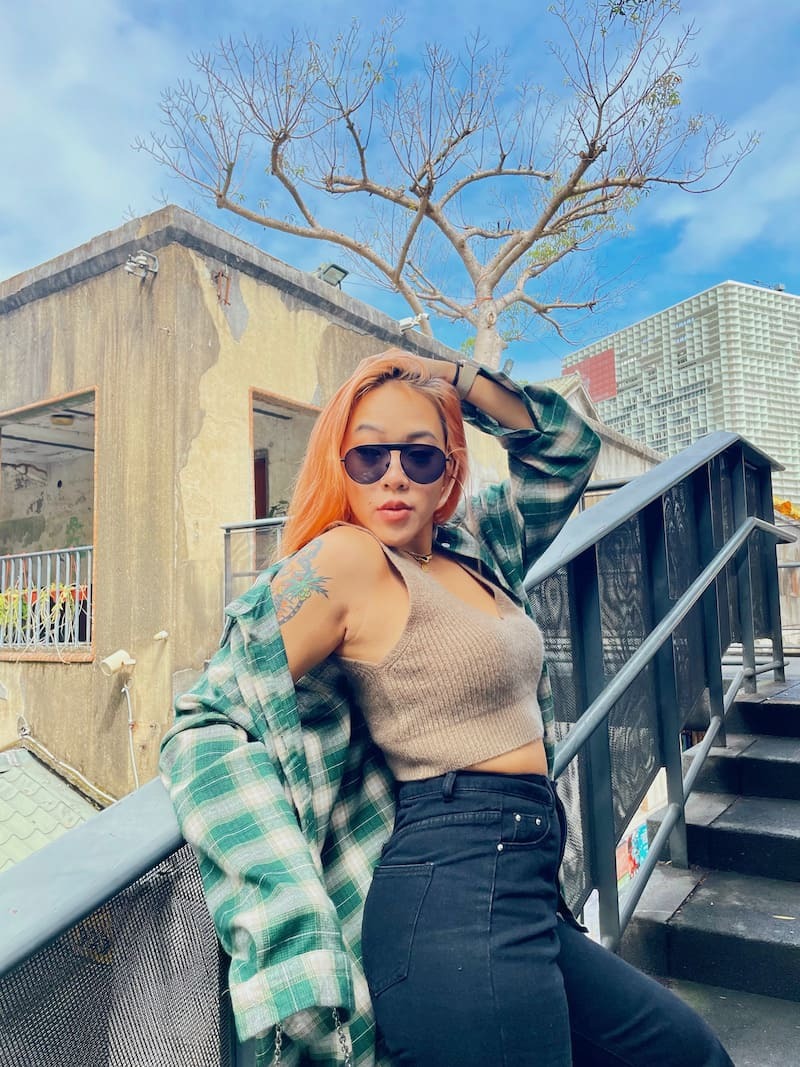 美式綠色格子襯衫