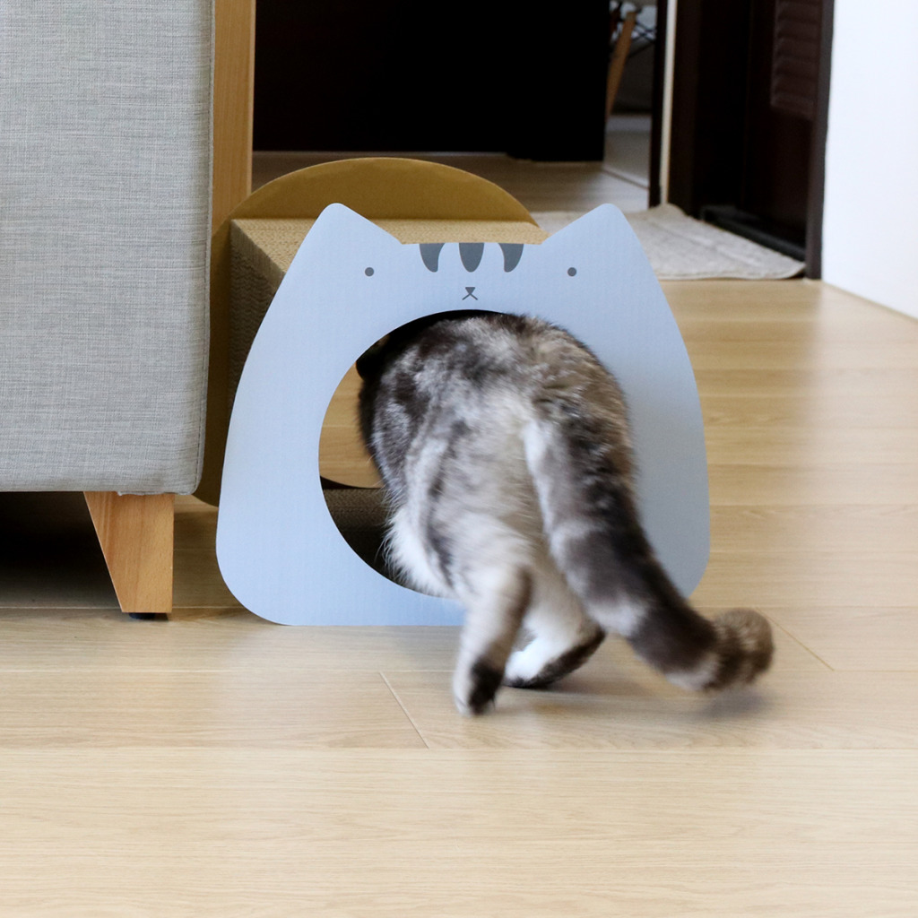 Angle Wave Cute Cat Tunnel (Blue)