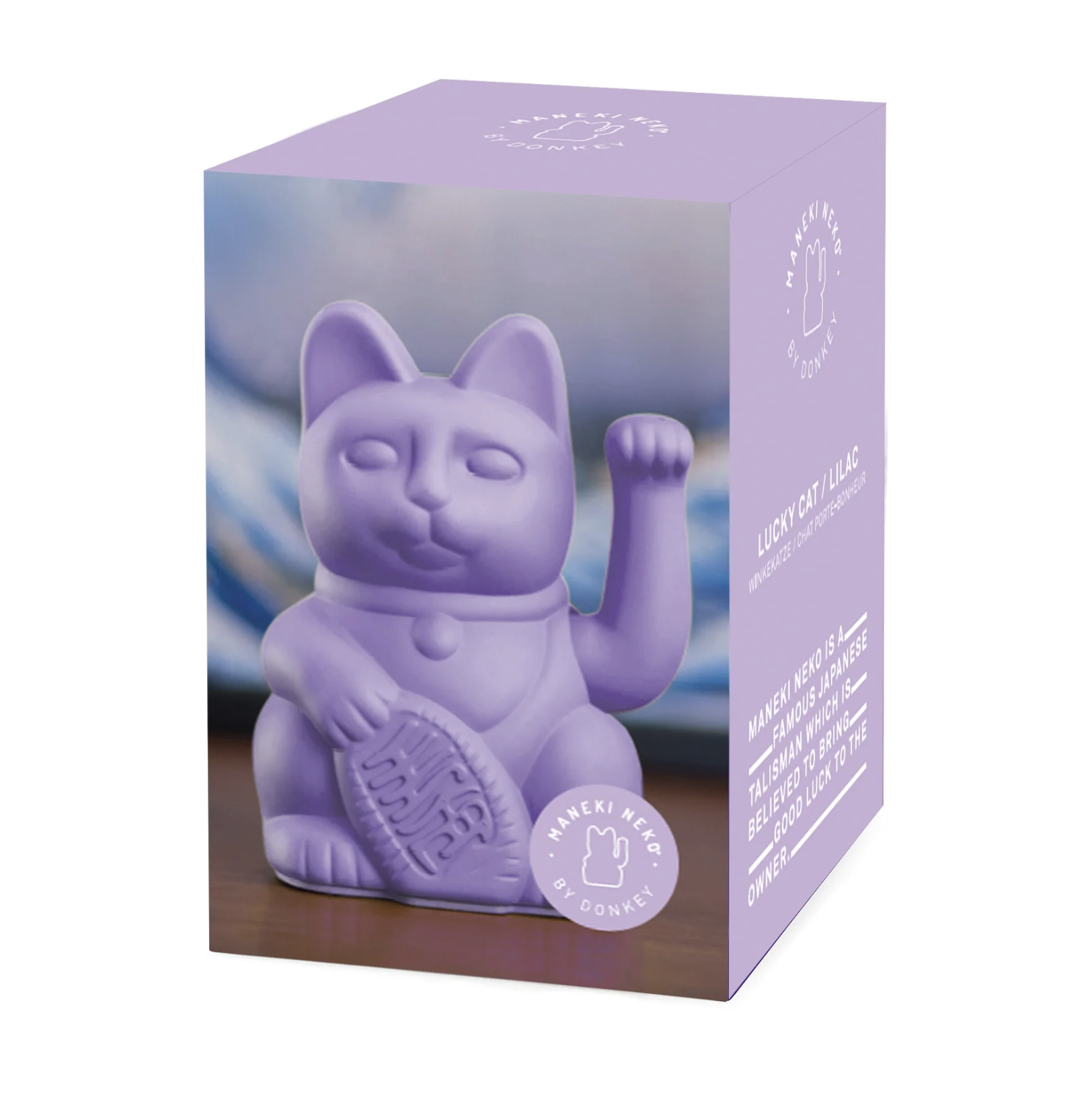 現貨｜德國直送 🇩🇪 DONKEY 招財貓 Lucky Cat - LILAC 粉紫 正向、樂觀｜Maneki-Neko