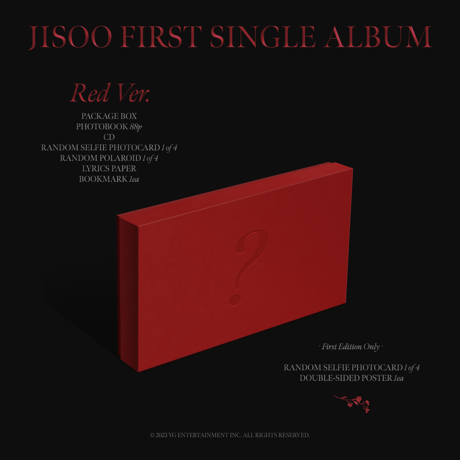 [ONHAND] JISOO FIRST SINGLE ALBUM