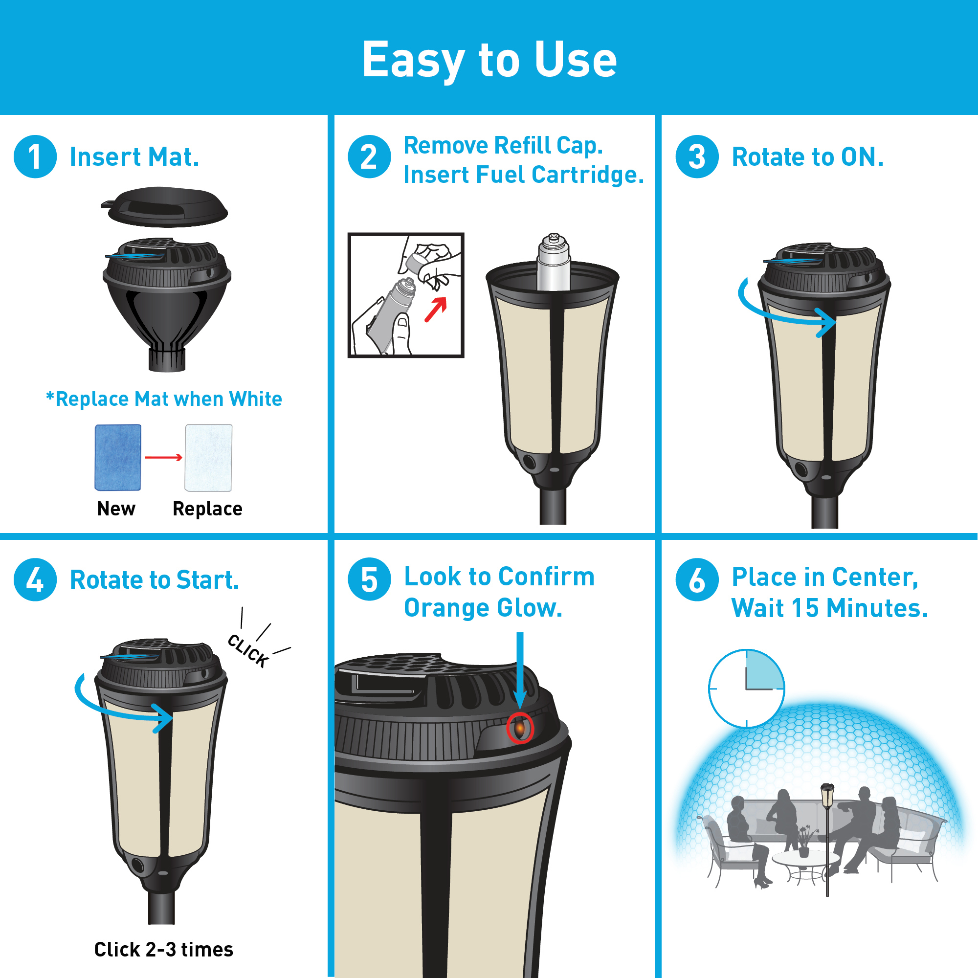 Thermacell 可插地燈具戶外驅蚊機 PSLT4