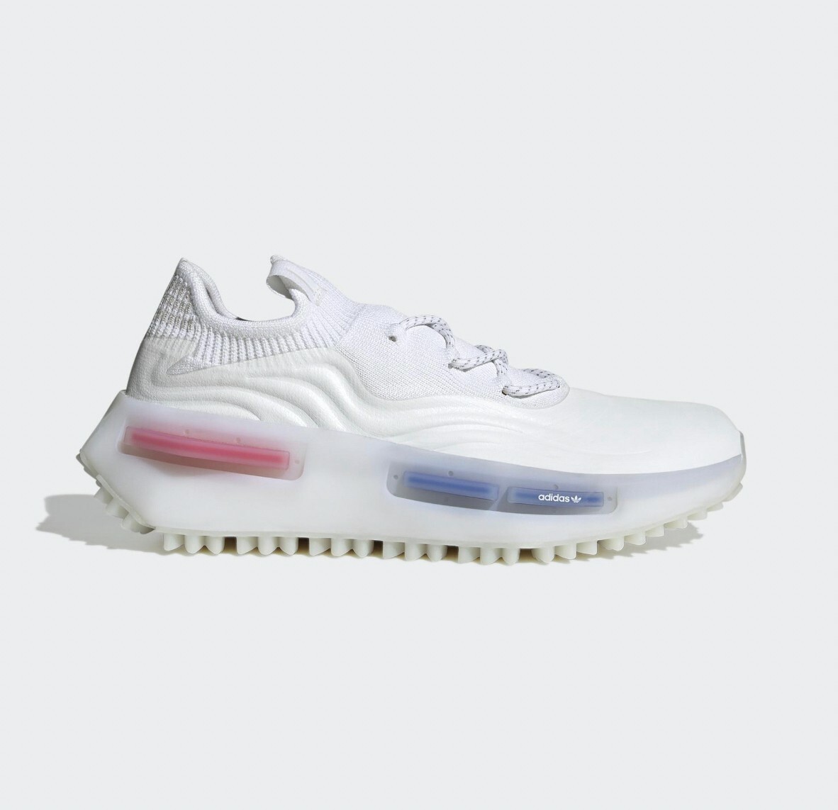 ADIDAS NMD_S1經典鞋 皮革鞋面 彈力鞋底 跑步鞋 慢跑鞋 白 MAR-