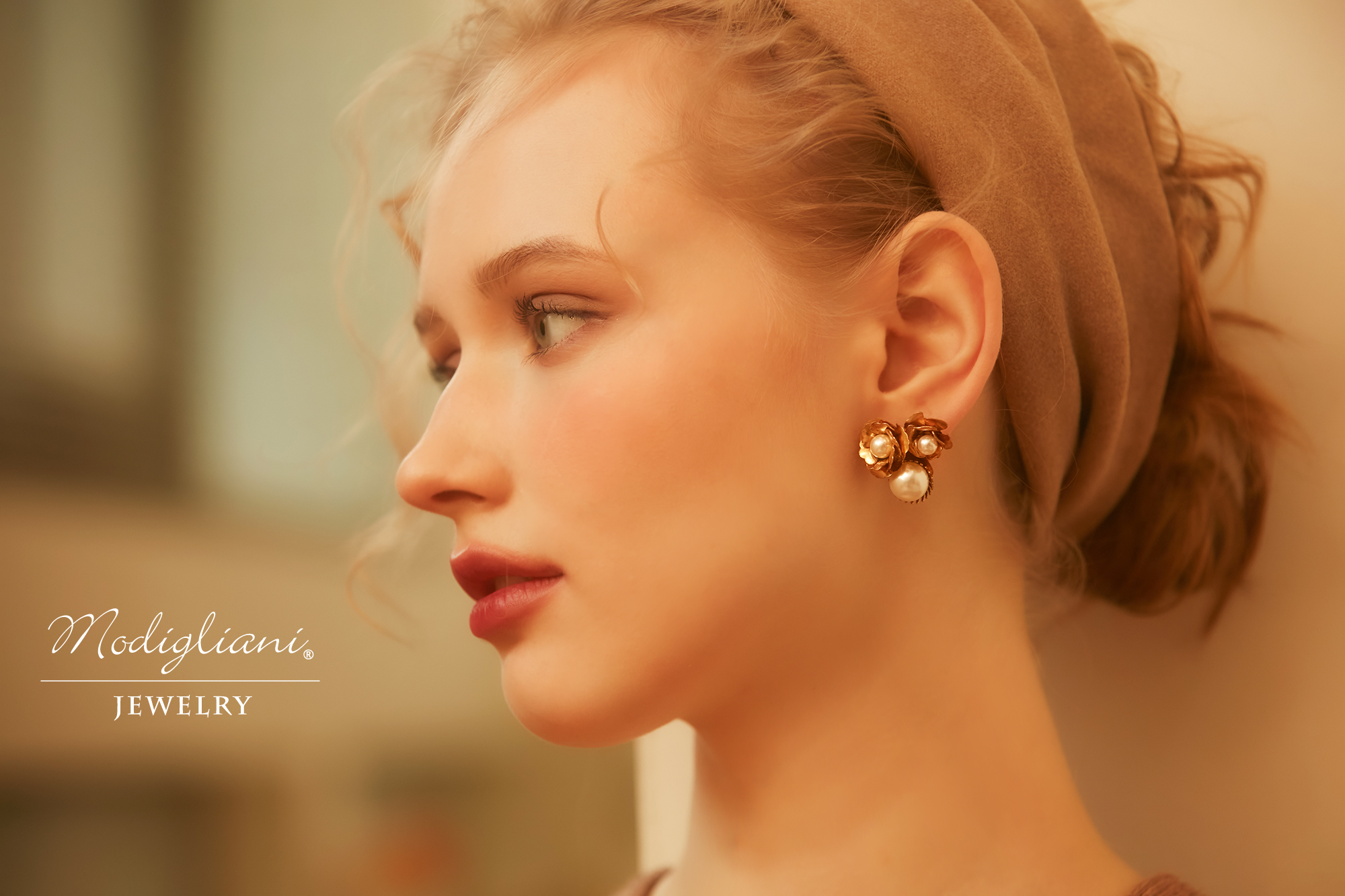 黃銅飾品, 耳環, 飾品, 黃銅, 森林系,施華洛世奇水晶珍珠,花草,氣質