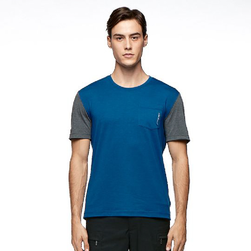 Wildland 荒野 男彈性貼袋圓領上衣  四向彈性/台灣製造/戶外休閒/旅遊/登山 10W81602