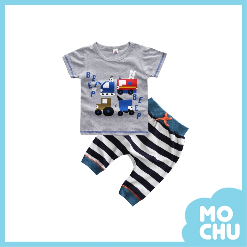 小車叭叭!短袖哈倫褲套裝