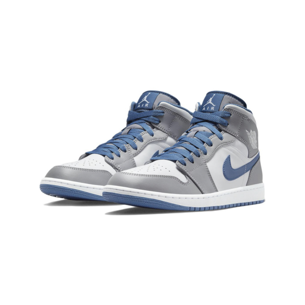 Air Jordan 1 Mid True Blue 白灰藍 DQ8426-014