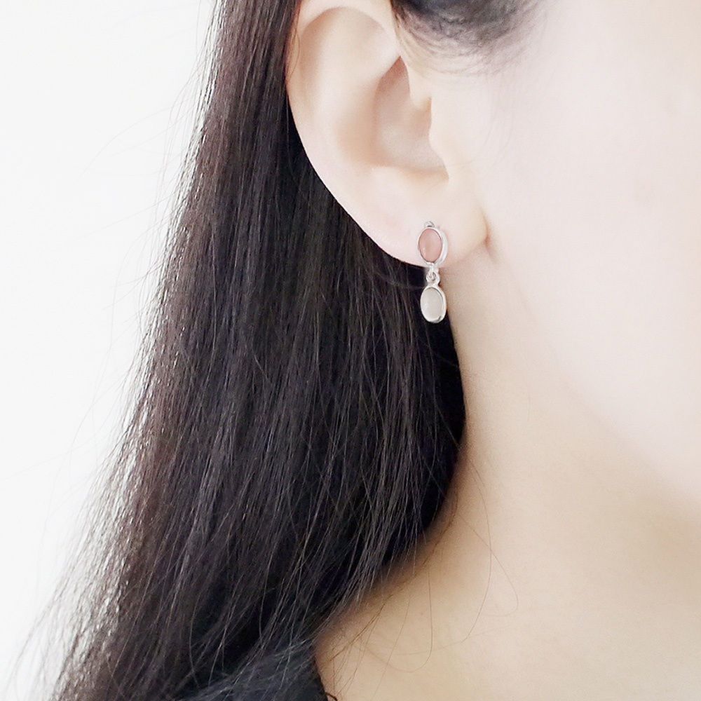 優雅小姐純銀耳環(珍珠母貝)/SE590