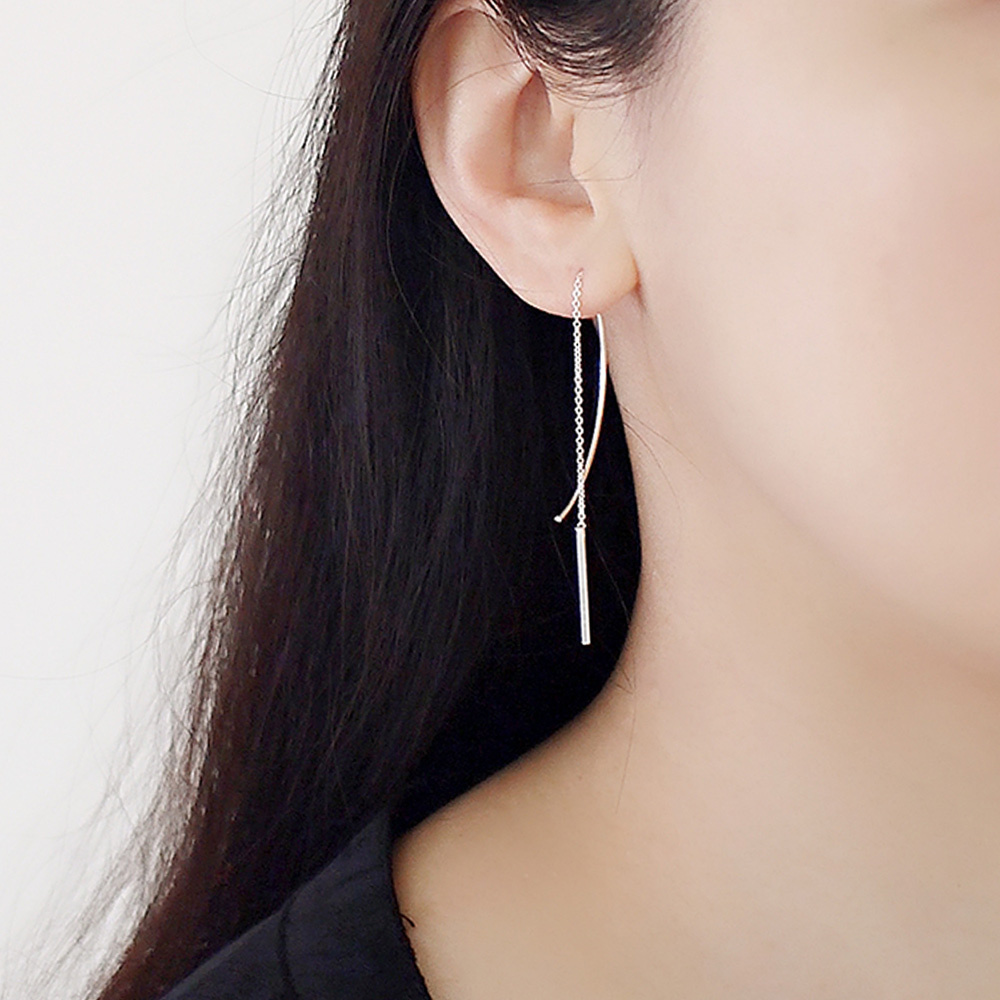 遇見彩虹耳線式純銀耳環/SE755N