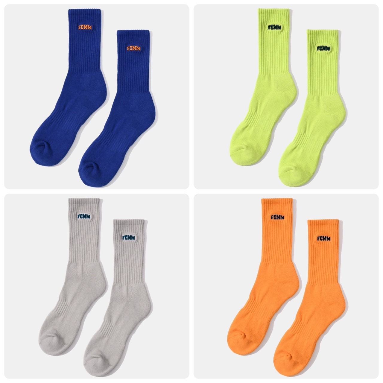 韓國品牌 FCMM 刺繡 小logo 長襪