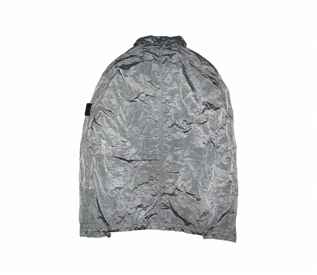 代購 STONE ISLAND SS23 金屬尼龍 襯衫式夾克 外套 淺藍色 MAR-