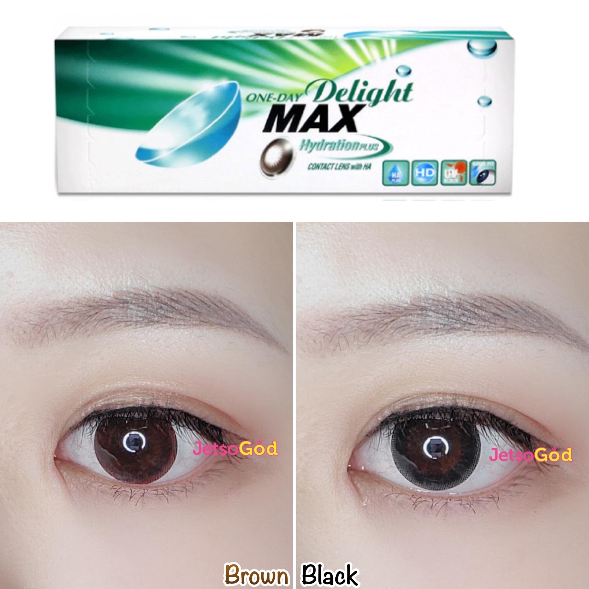 Delight MAX 1-Day (Brown/Black)