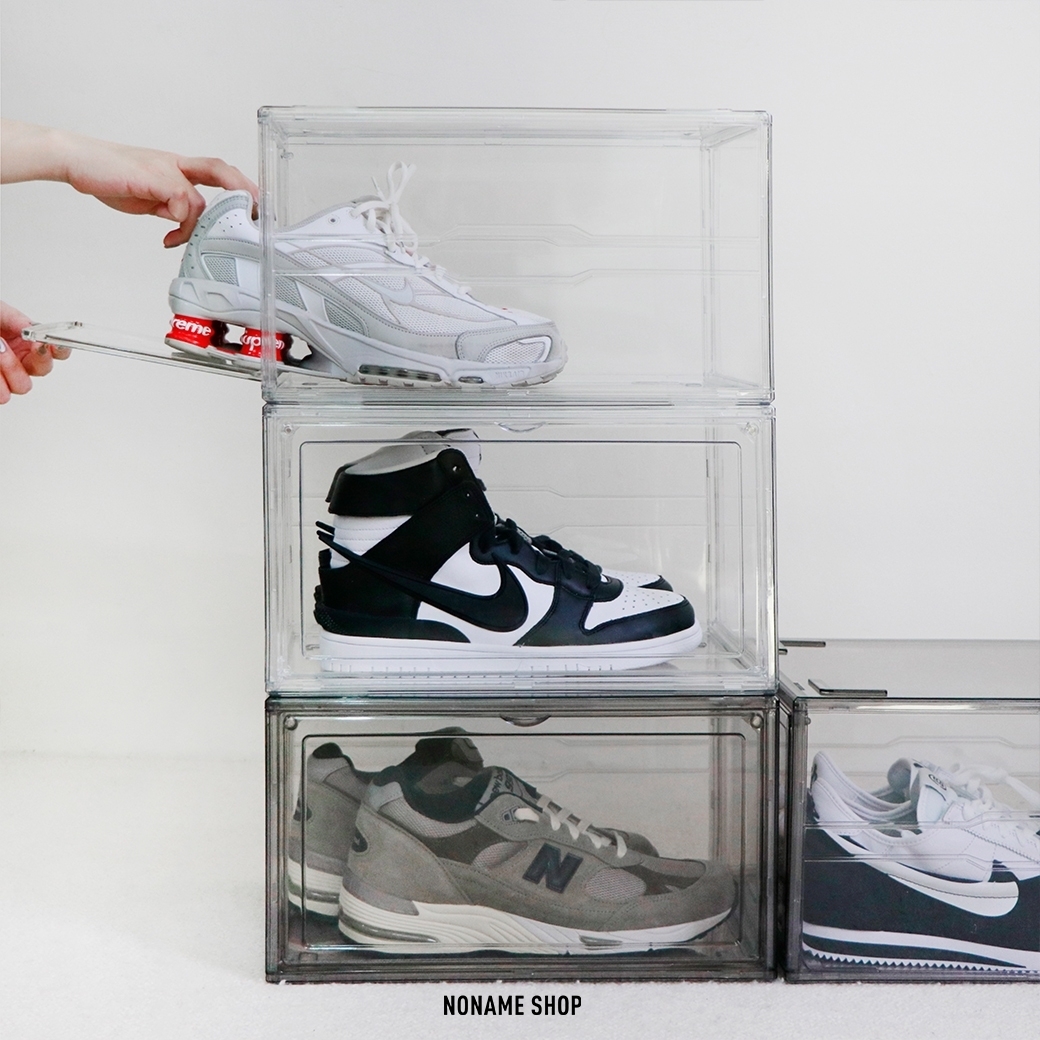SNEAKER BOX 收納 透明 鞋盒 正開 側開 磁吸 兩色