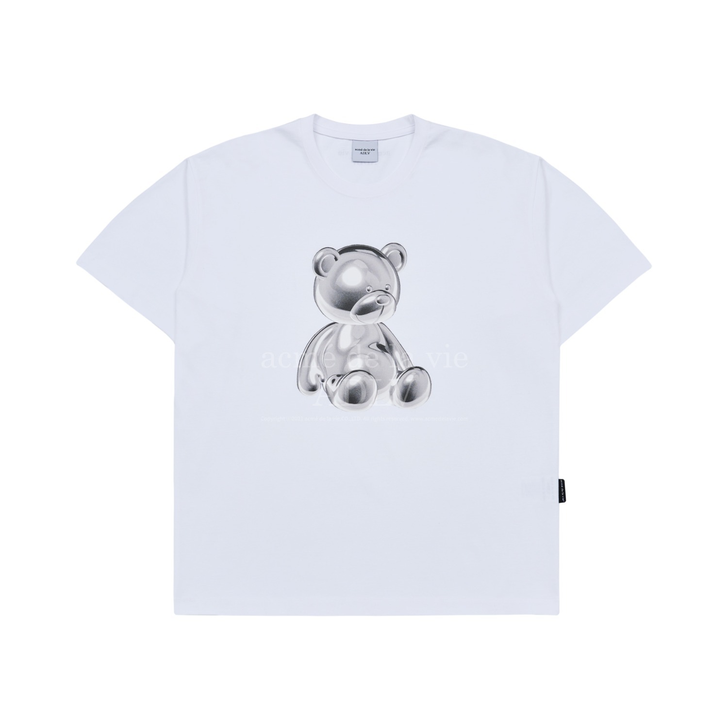 ADLV - METAL BEAR SHORT SLEEVE T-SHIRT WHITE