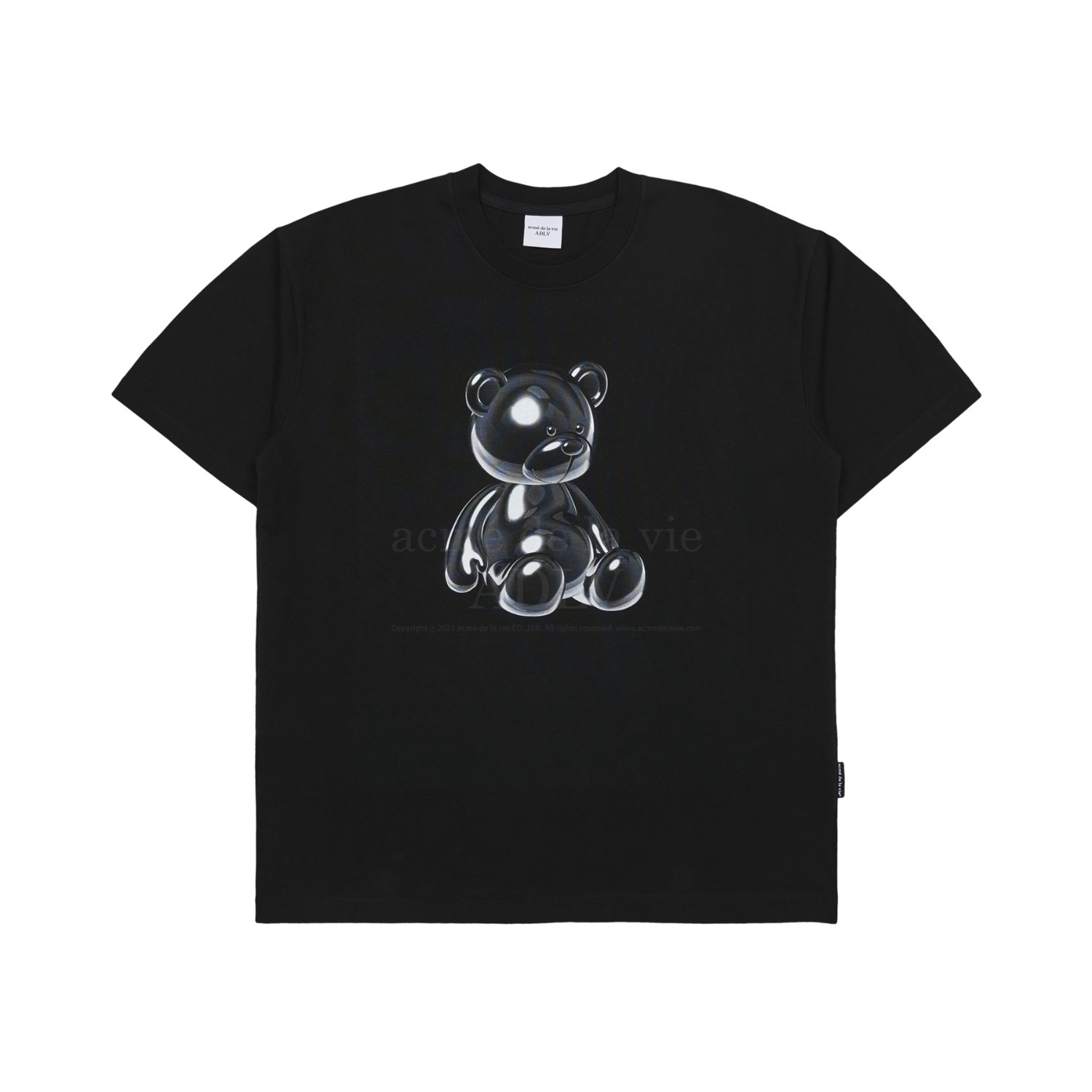 ADLV - METAL BEAR SHORT SLEEVE T-SHIRT BLACK