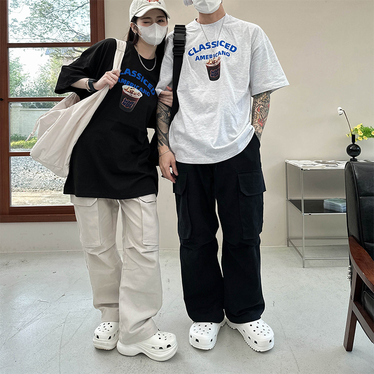 工裝寬版落地褲 3色