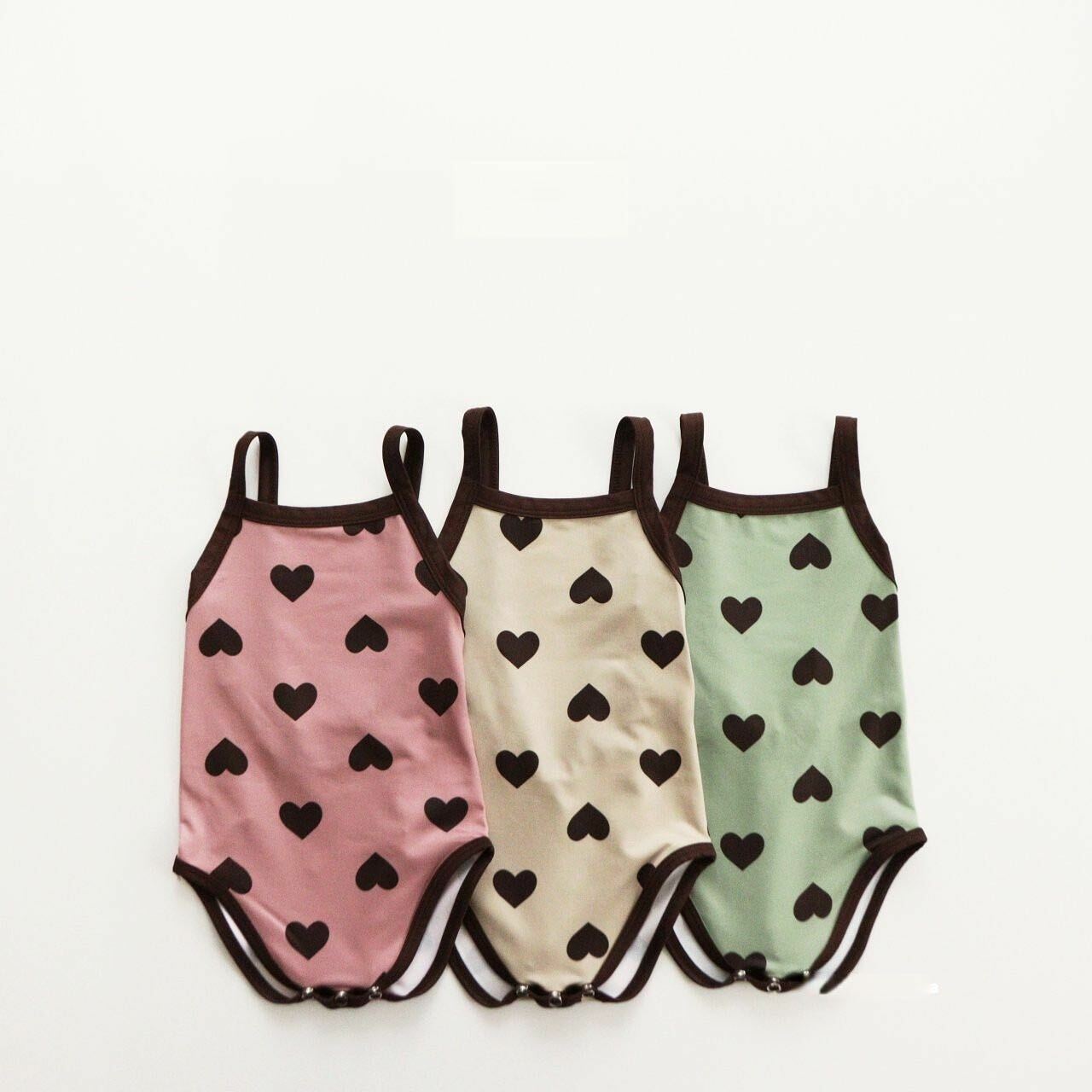 最可愛的那種愛心泳衣（含泳帽）