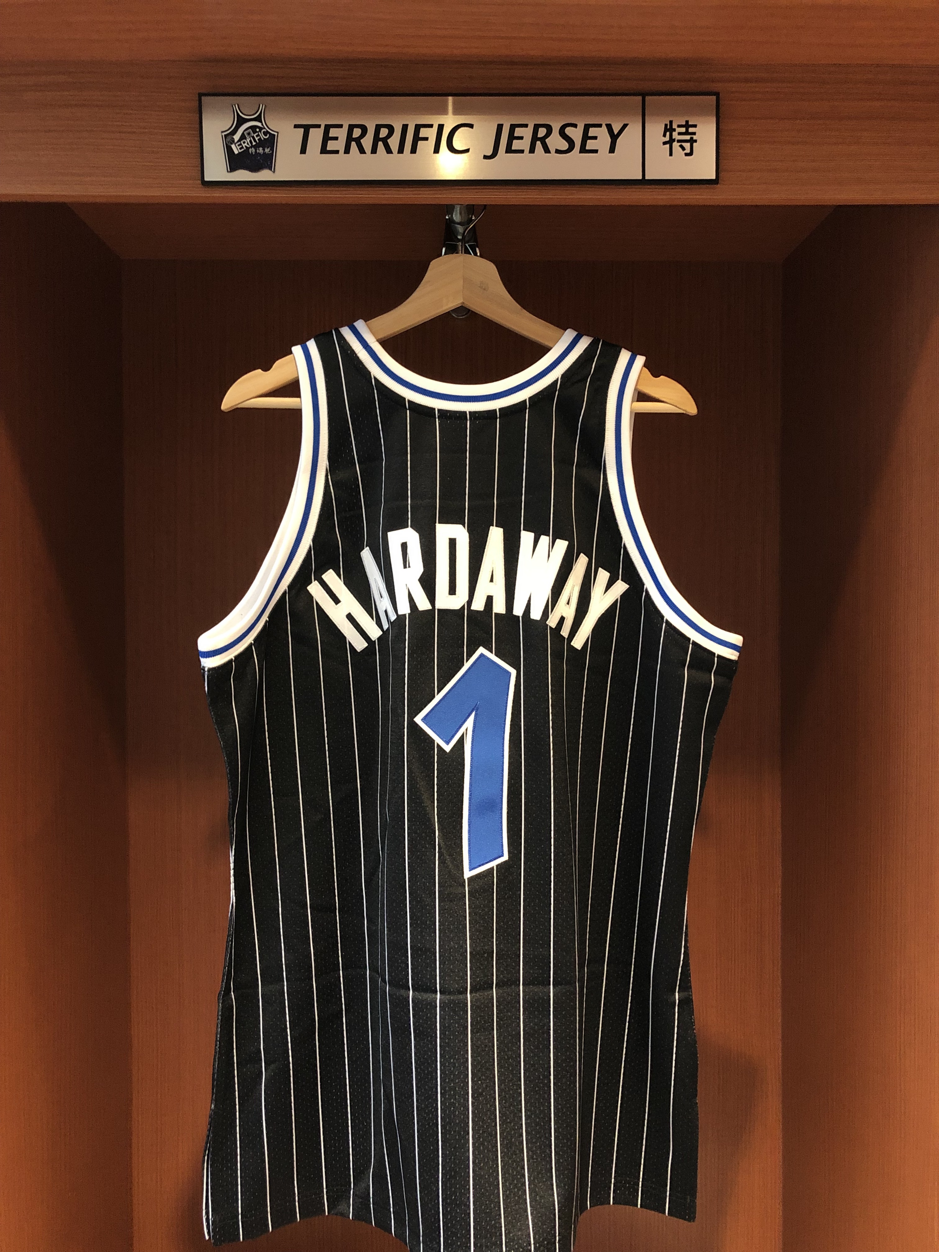 NBA球衣 Penny Hardaway 奧蘭多魔術 黑條紋 94-95黑 M&N Authentic 球員版 電繡 全新