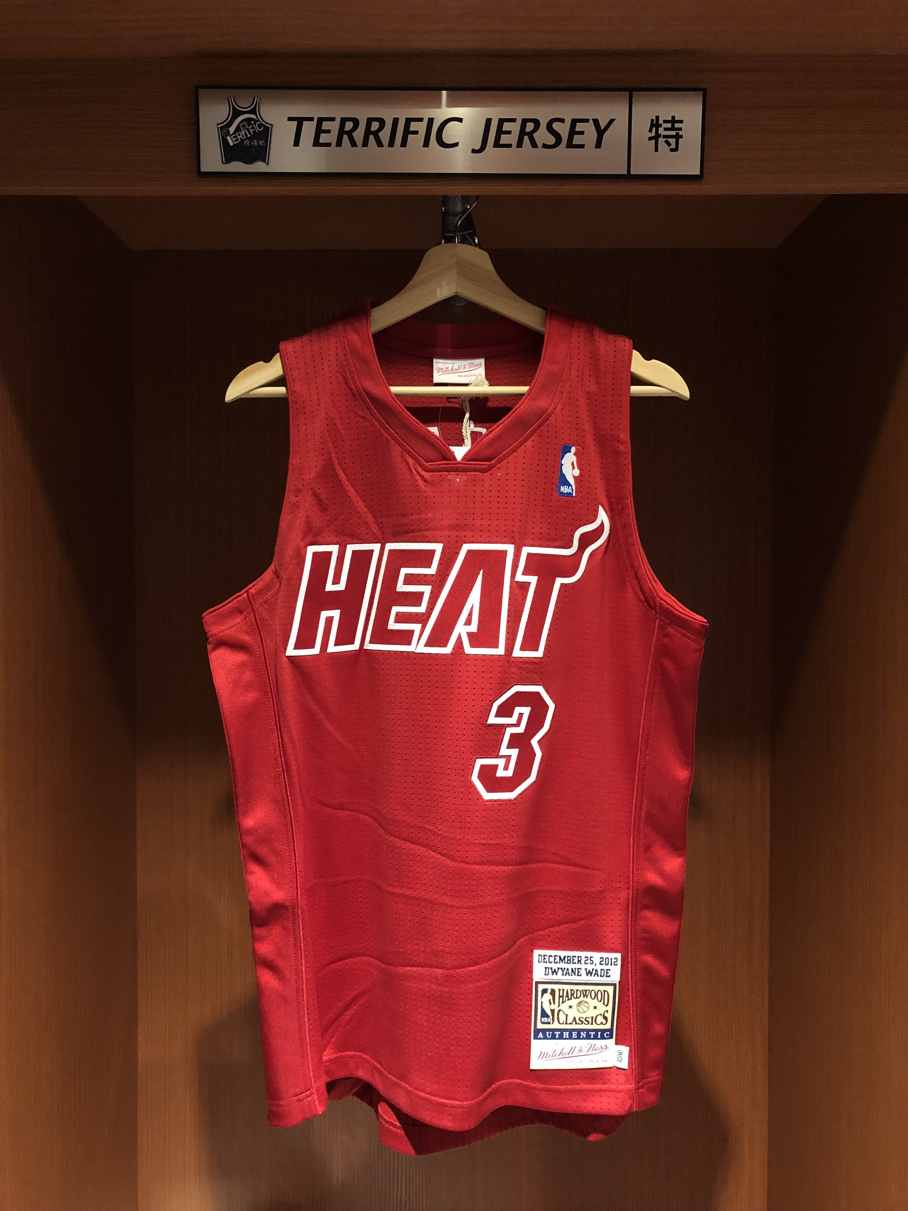 NBA球衣 Dwyane Wade 邁阿密熱火 2012聖誕節 聖誕大戰 Big Color M&N Authentic 球員版 電繡 全新