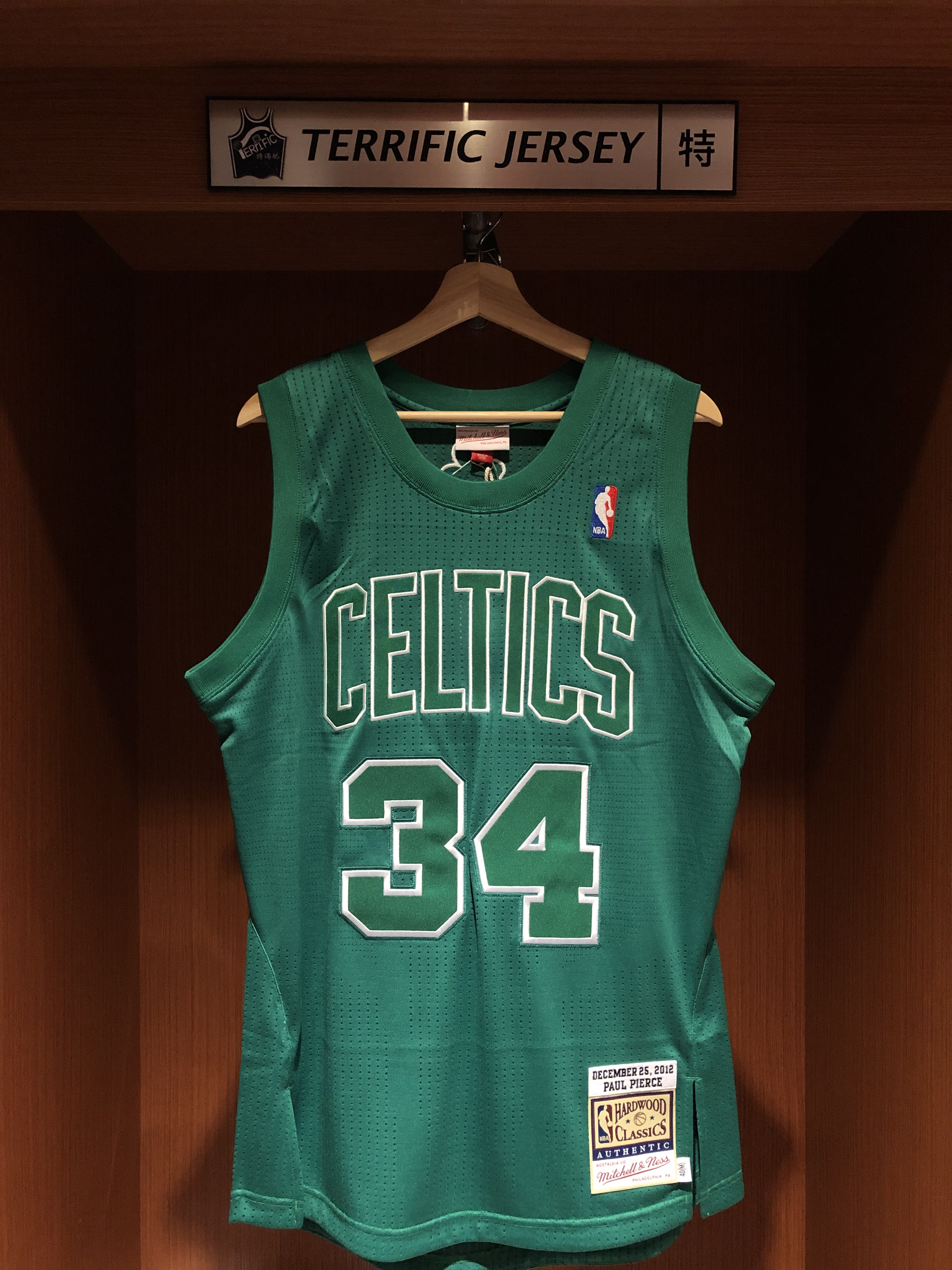 NBA球衣 Paul Pierce 波士頓賽爾提克 2012聖誕節 聖誕大戰 Big Color M&N Authentic 球員版 電繡 全新