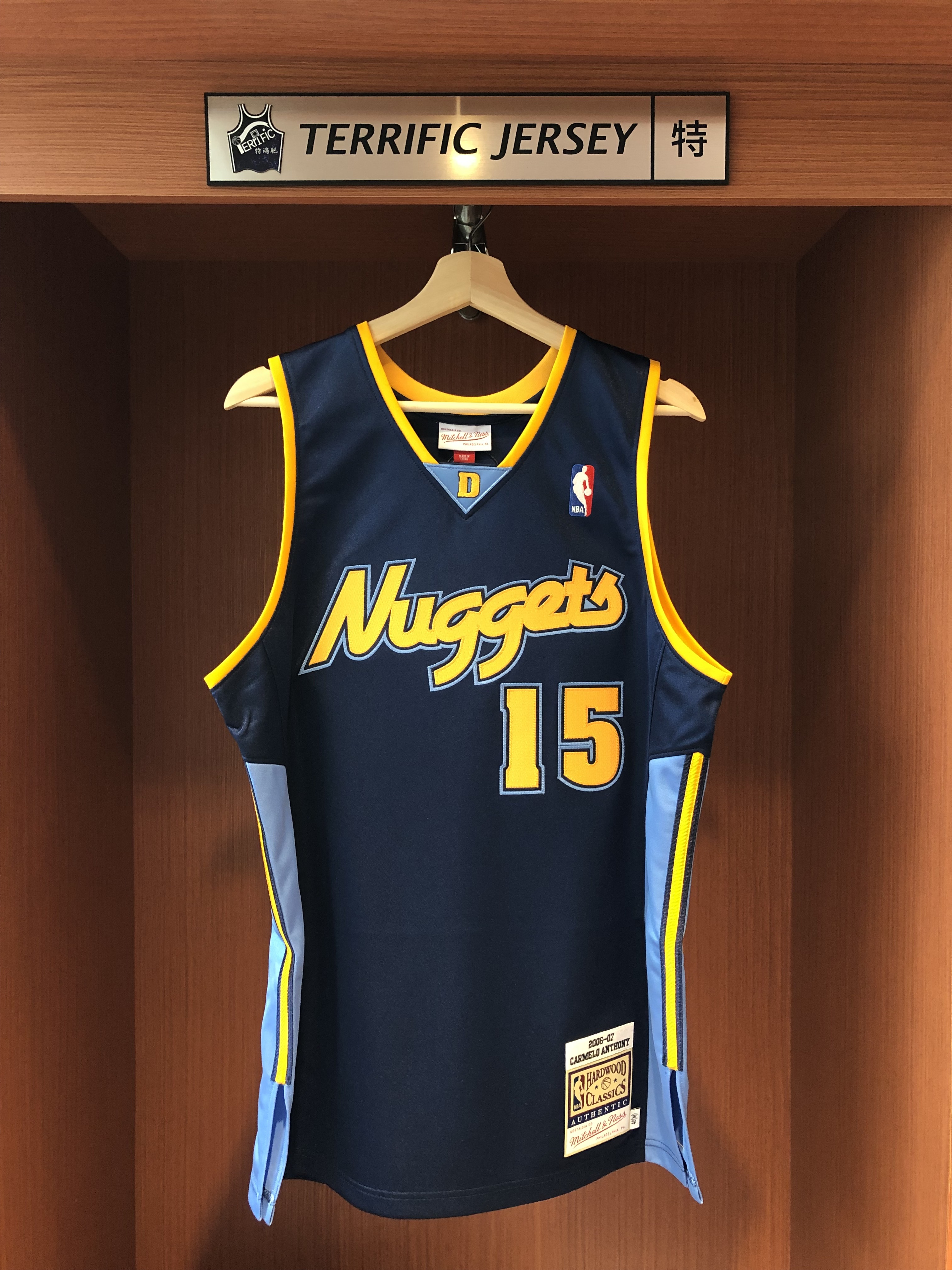 NBA球衣 Carmelo Anthony 丹佛金塊 06-07深藍 緞面 M&N Authentic 球員版 電繡 全新