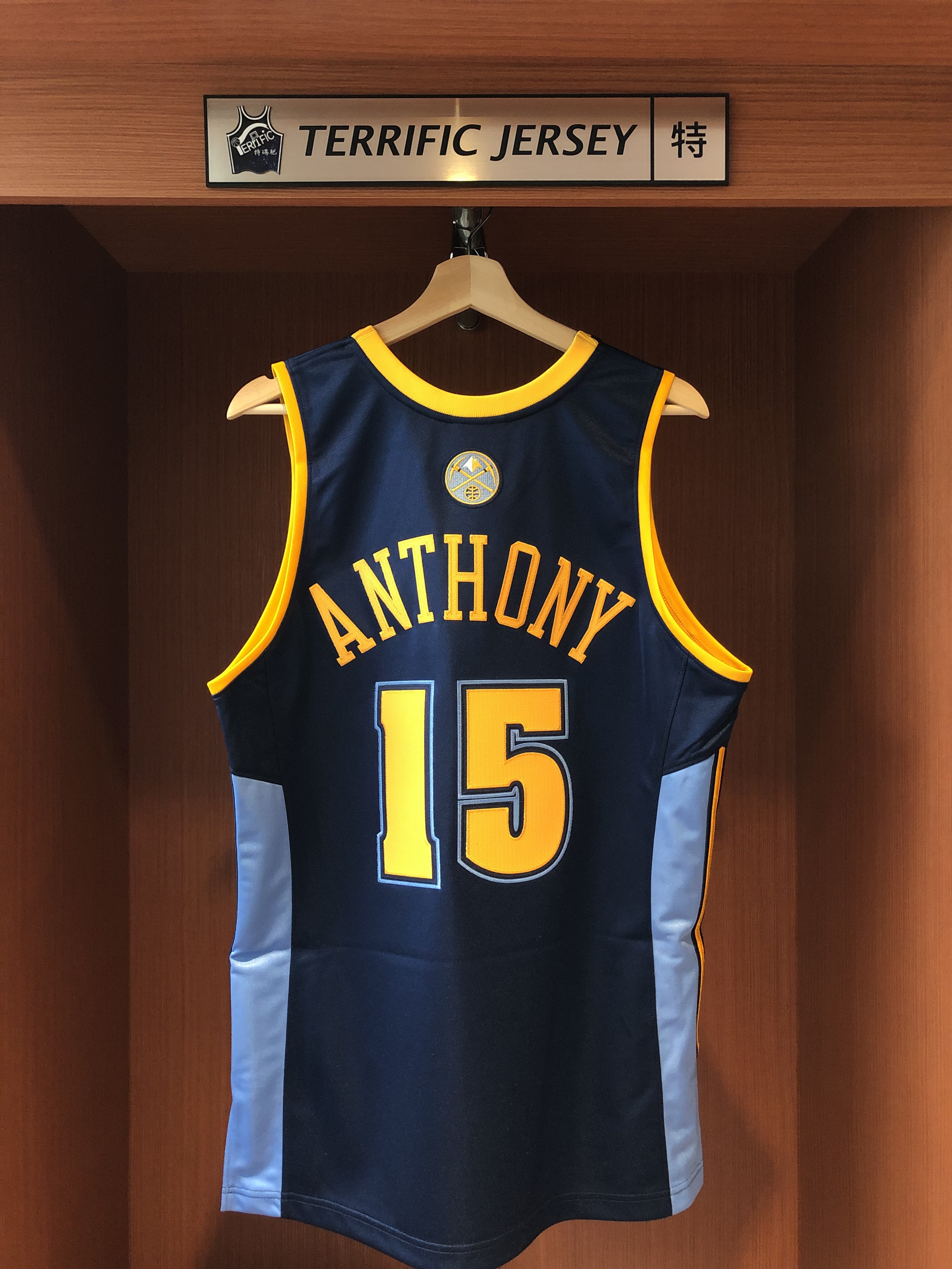 NBA球衣 Carmelo Anthony 丹佛金塊 06-07深藍 緞面 M&N Authentic 球員版 電繡 全新