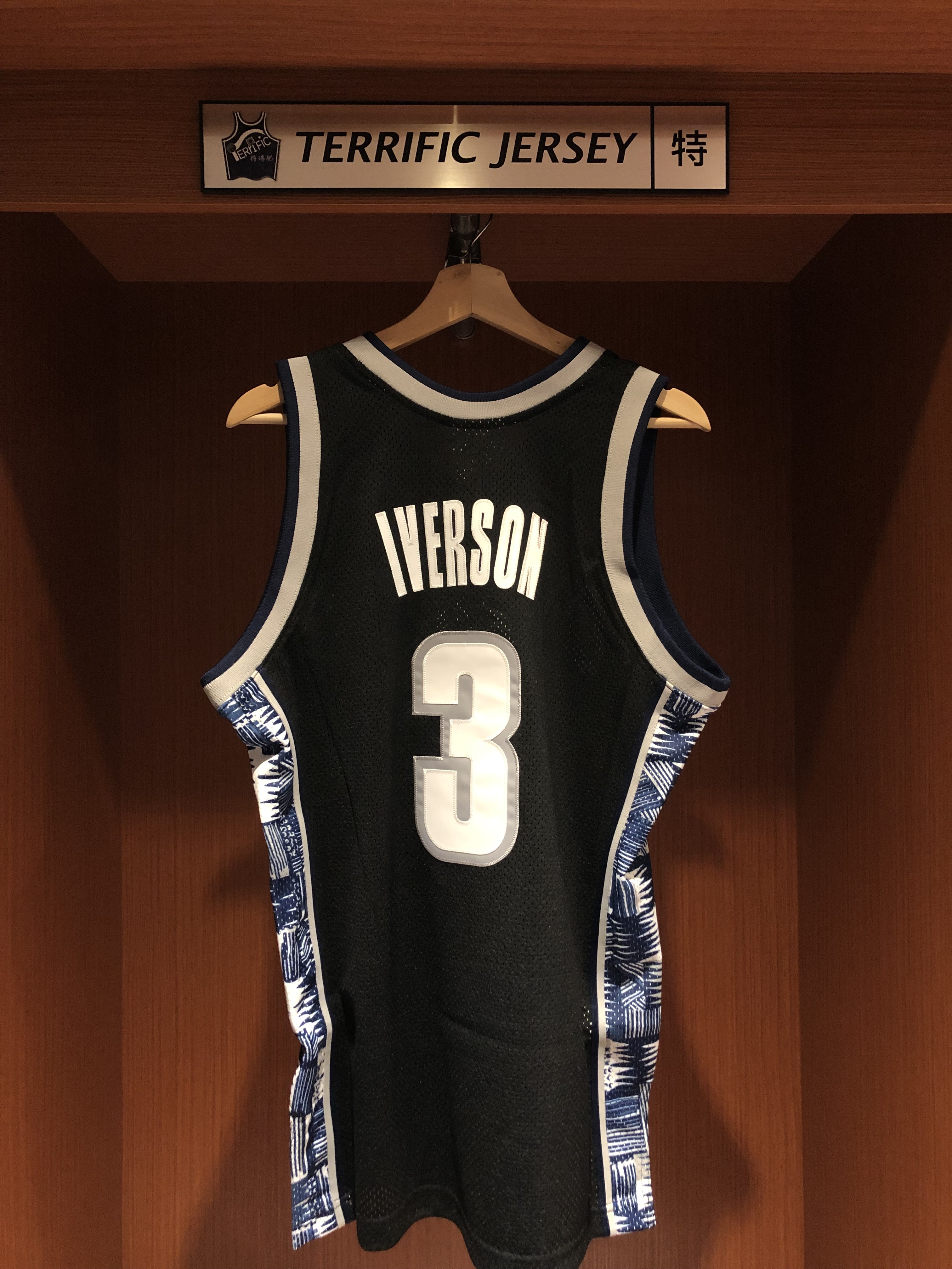 NBA球衣 Allen Iverson 喬治城大學 95-96黑 M&N Authentic 球員版 電繡 全新