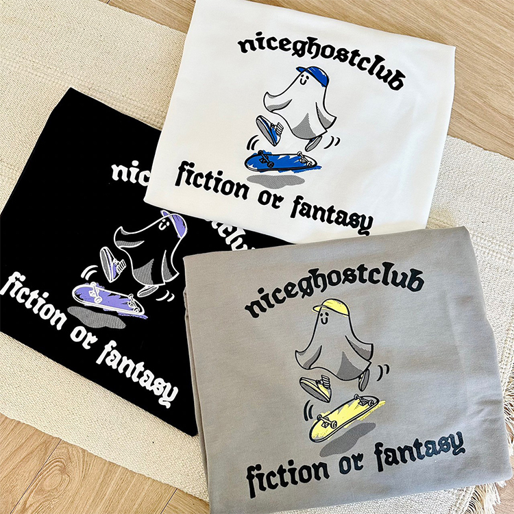 幽靈滑板 韓系短T