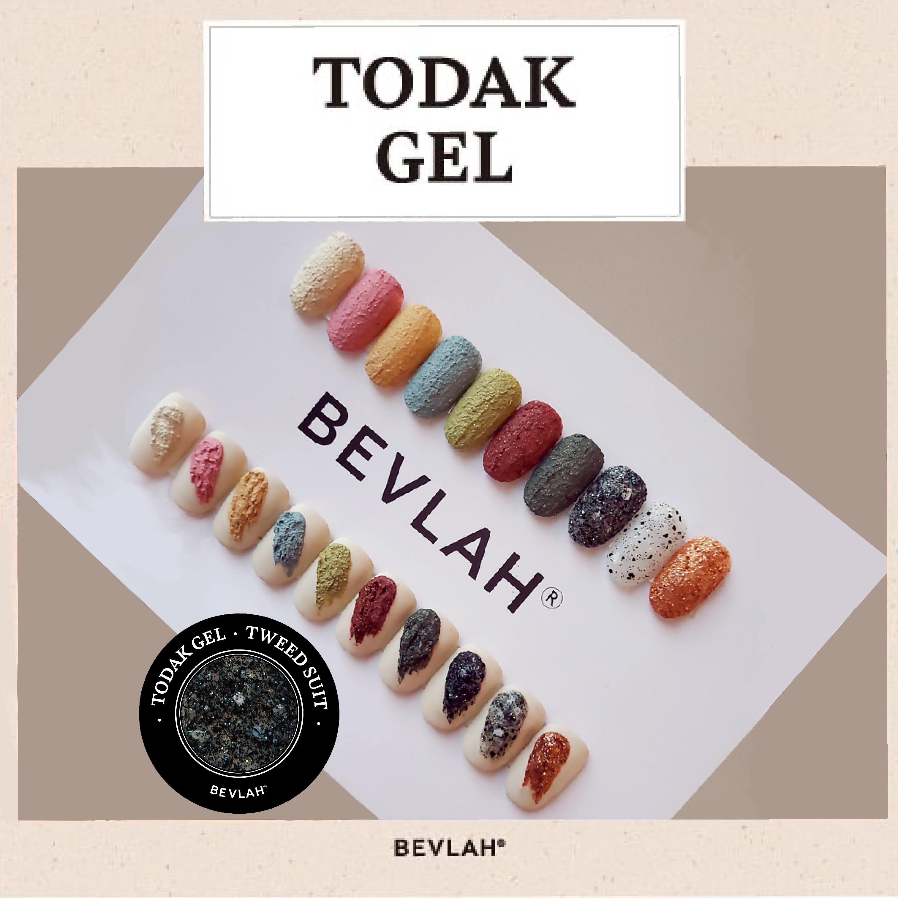 BEVLAH TODAK 油畫 GEL TWEED SUIT