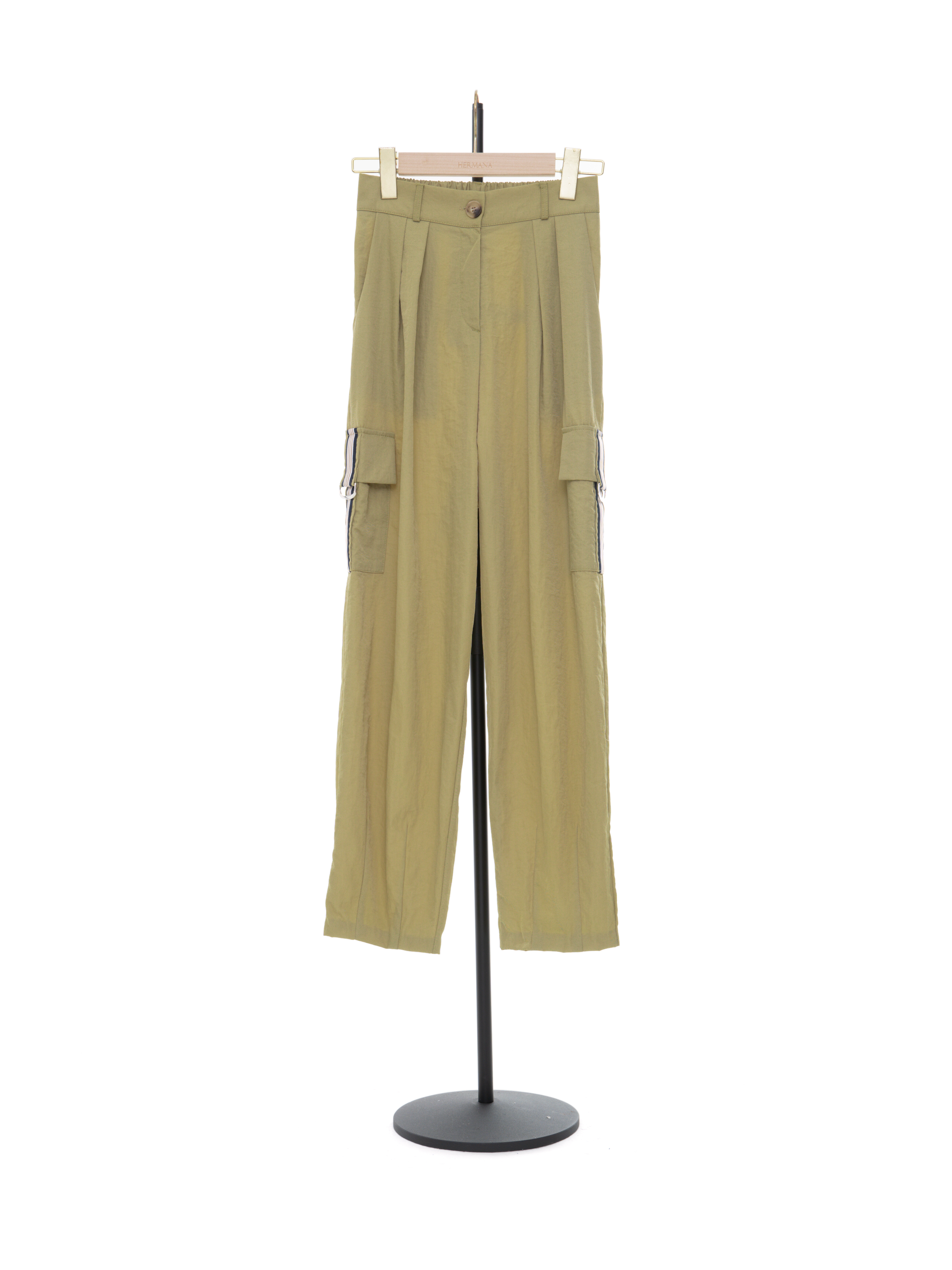 風褸薄料側袋軍褲 (現貨款式）