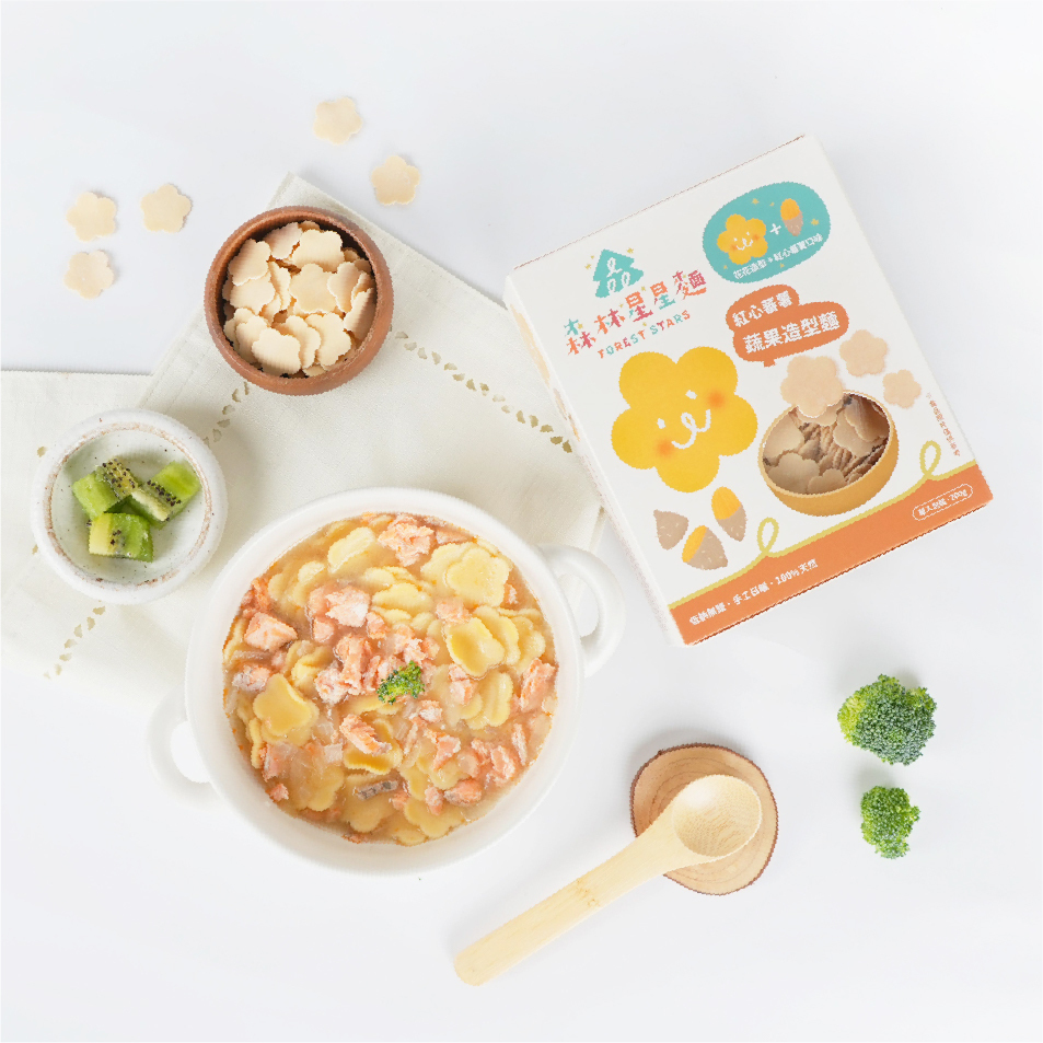 森林星星麵｜蕃薯口味X花花造型