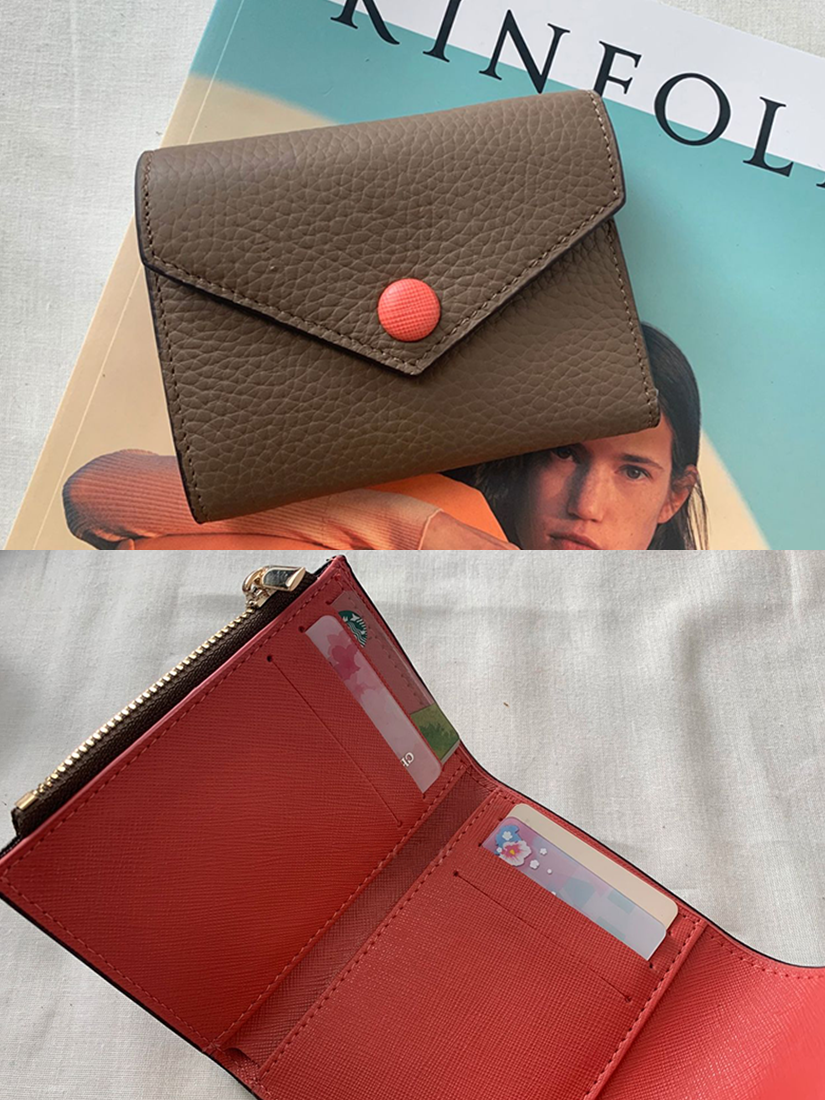 [現貨] 小紅釦卡夾 [ 2色 ]