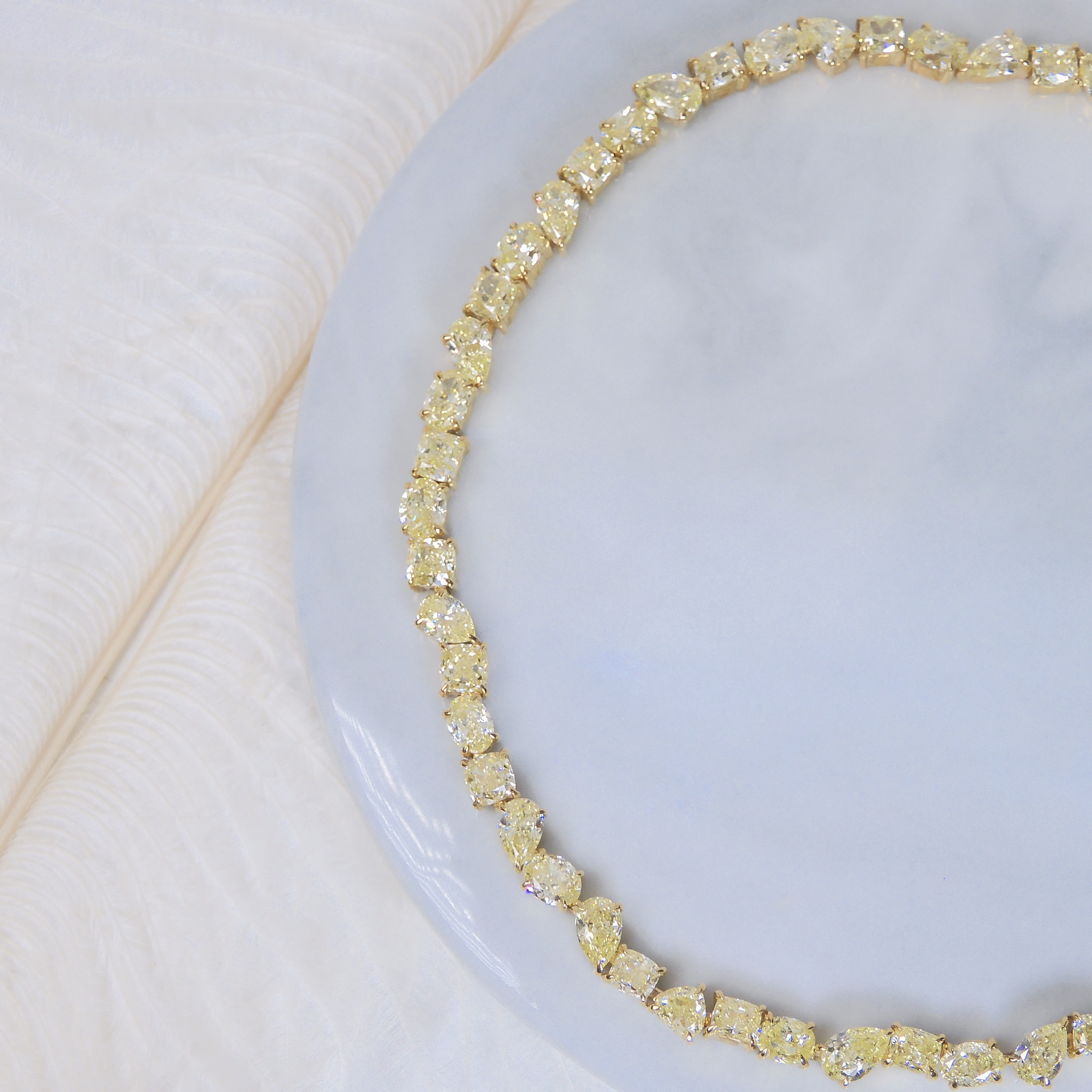 18K金 8.01ct 黃鑽石手鏈