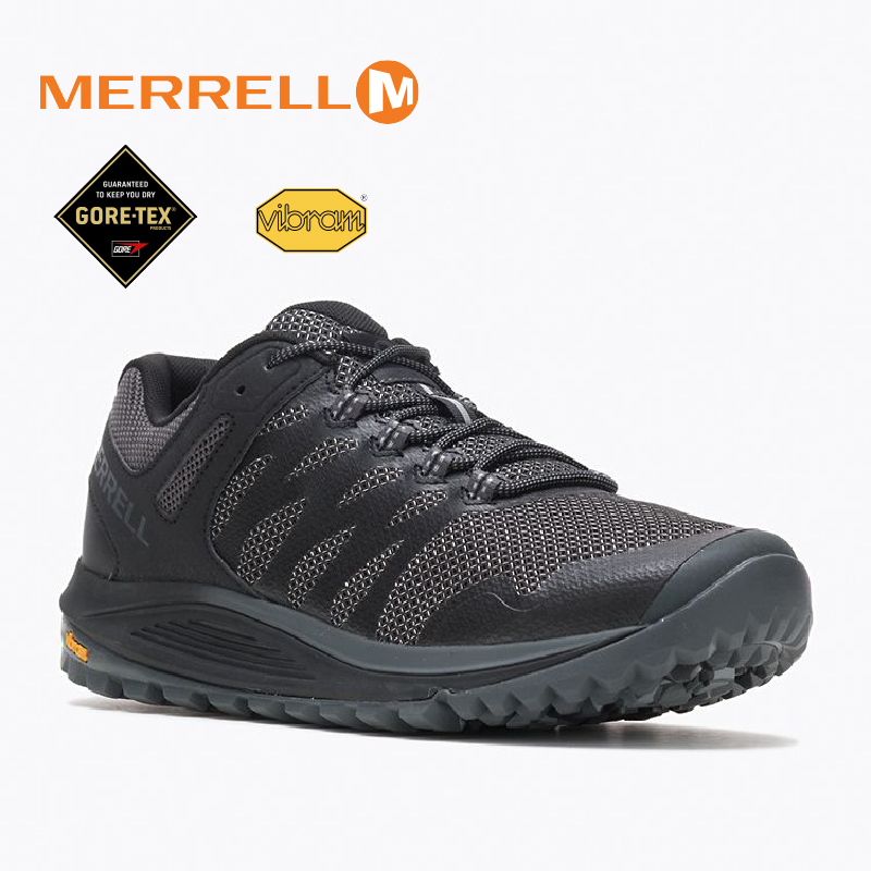 MERRELL 美國 067191 NOVA 2 GORE-TEX 防水多功能健行鞋 男款 極致黑 防水透氣/後跟穩定/避震氣墊 33ML067191